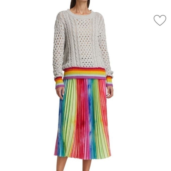 Le Superbe Silver Lining Sinbad Cotton Cashmere-Blend Sweater Size XS - Picture 7 of 12